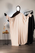 Abaya Papillon en Tissu Crèpe Sutra Hijab