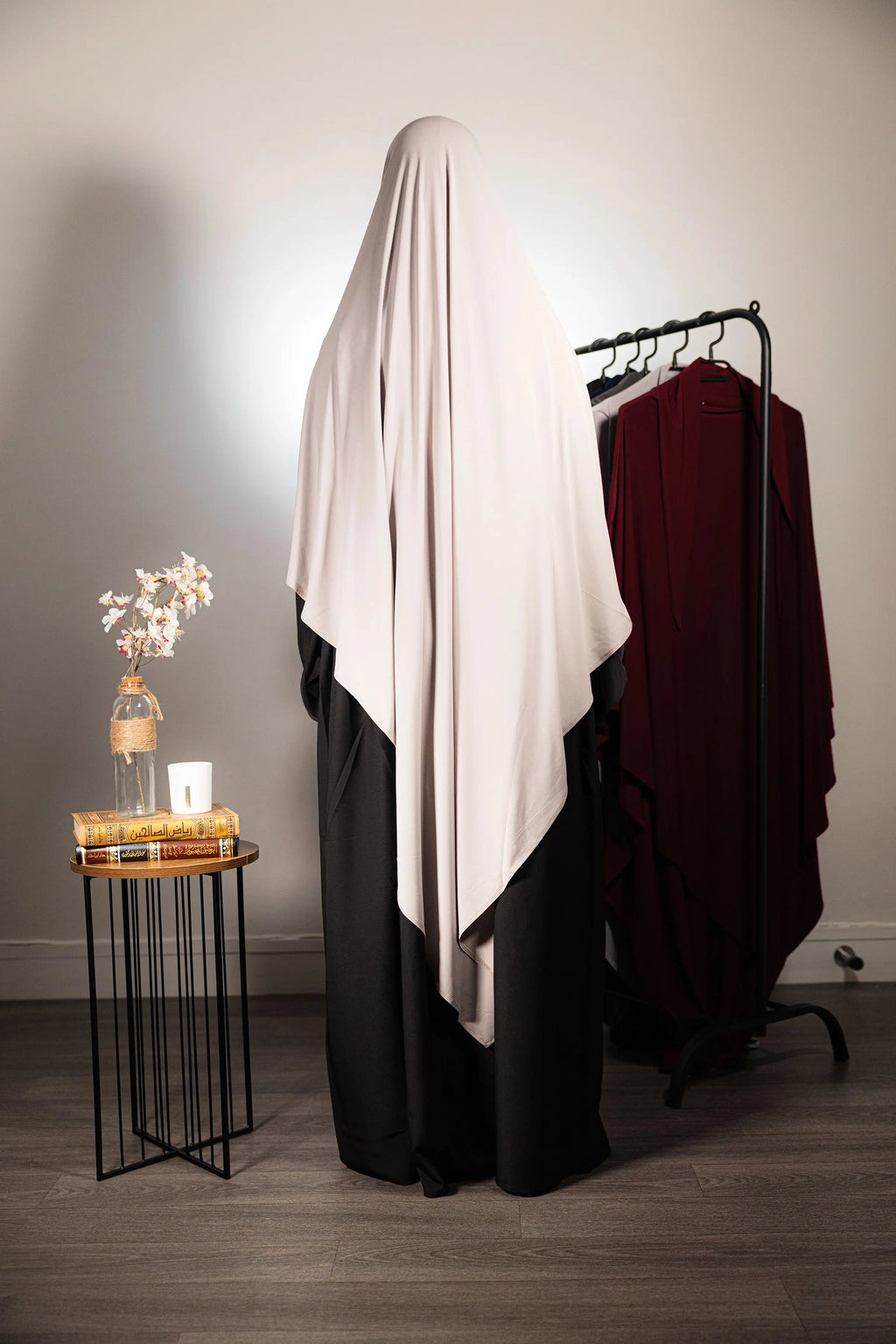 KHIMAR EN JERSEY PREMIUM Beige Sutra Hijab