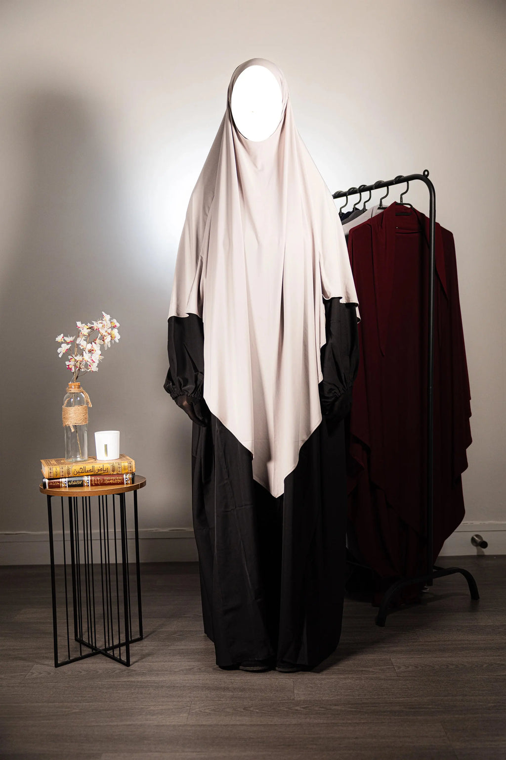 KHIMAR EN JERSEY PREMIUM Beige Sutra Hijab