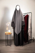 KHIMAR EN JERSEY PREMIUM Gris Sutra Hijab