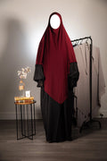 KHIMAR EN JERSEY PREMIUM Rouge Bordeaux Sutra Hijab